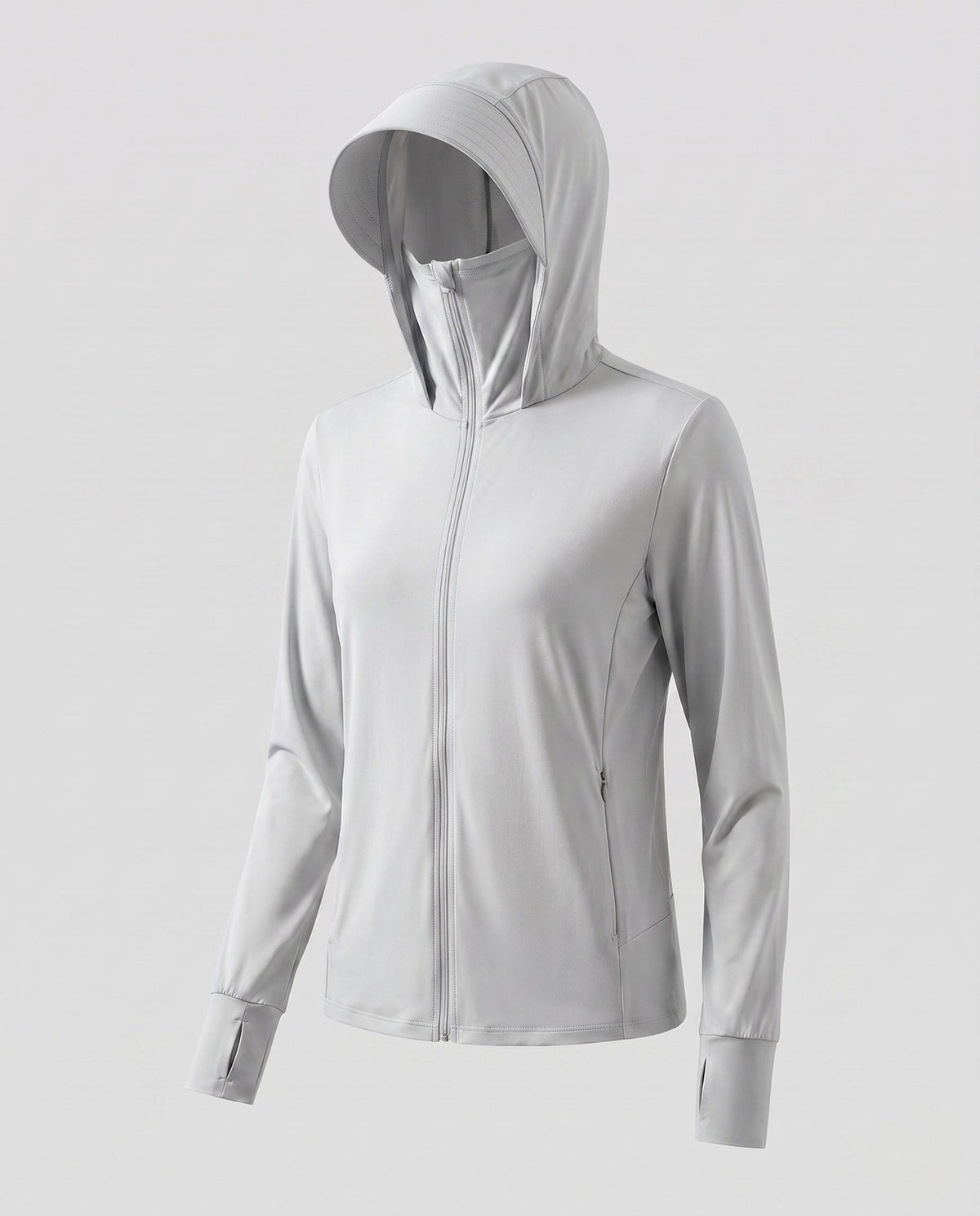 Women's sports jacket with integrated hood and UV protection All Fashion - product shot