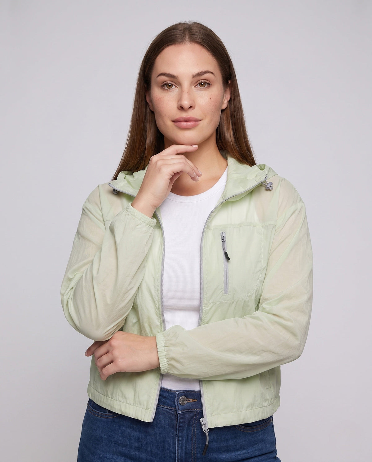 Women's technical leisure jacket with breathable material All Fashion - upper body view
