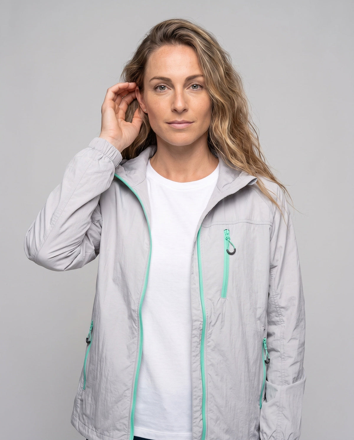 Women's technical windbreaker with UV protection All Fashion - upper body view