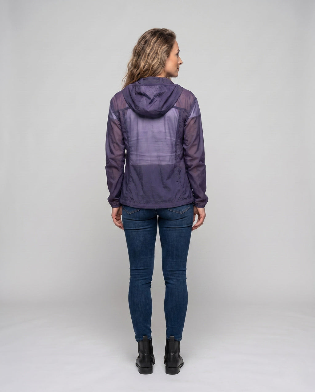 Women's ultralight functional jacket with practical hood All Fashion - back view
