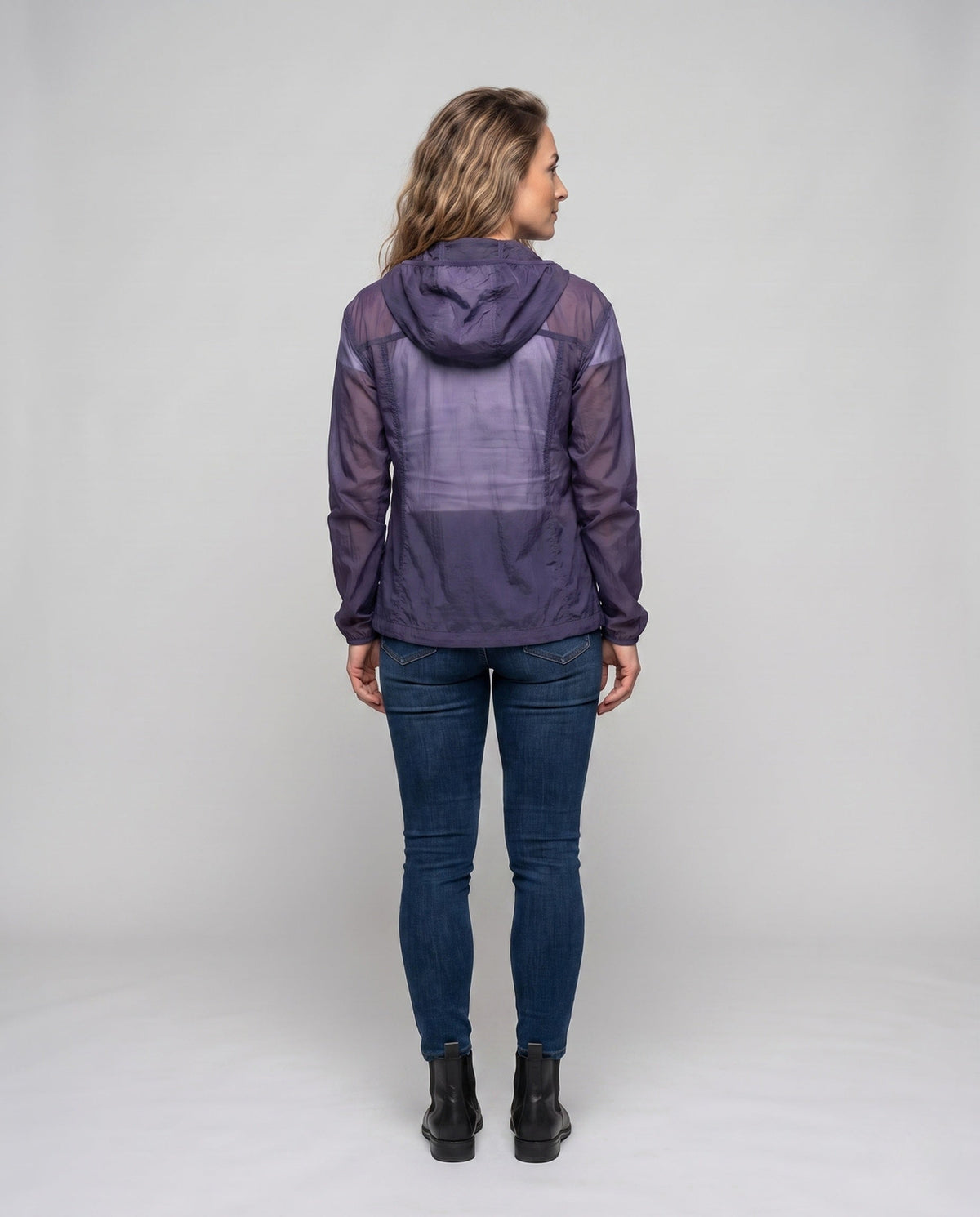 Women's ultralight functional jacket with practical hood All Fashion - back view