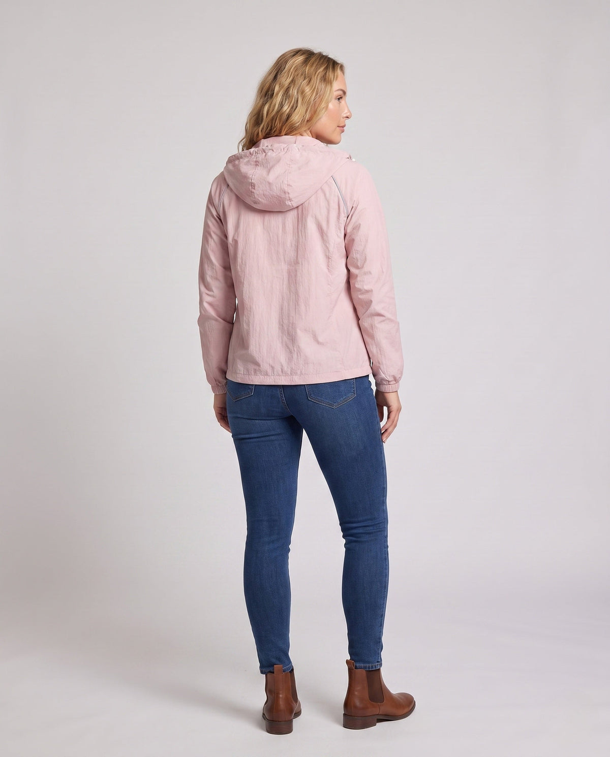 Women's UV protection jacket with breathable material and adjustable hood All Fashion - back view