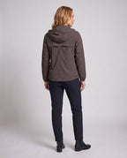 Women UV protection jacket with water-repellent properties and adjustable hood collar All Fashion - back view