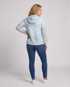 Women's cooling UV protection summer jacket with hood, breathable mesh inner lining and concealed zipper pockets All Fashion - back view