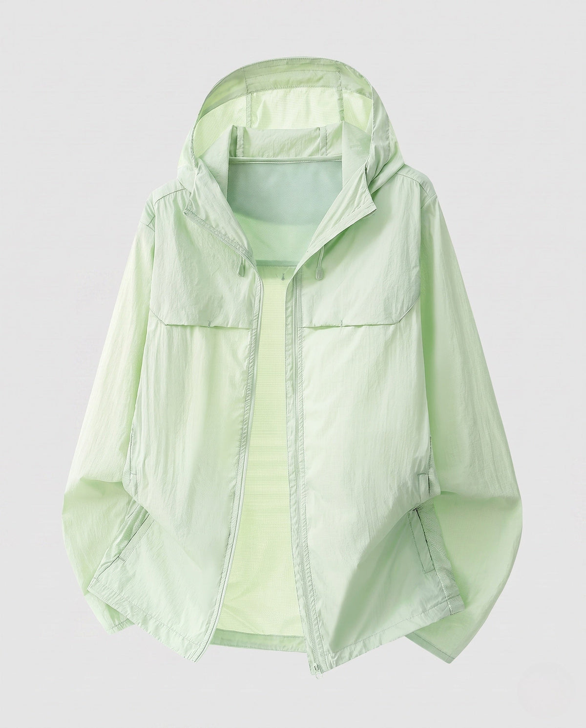 Women's cooling UV protection summer jacket with hood, breathable mesh inner lining and concealed zipper pockets All Fashion - product shot