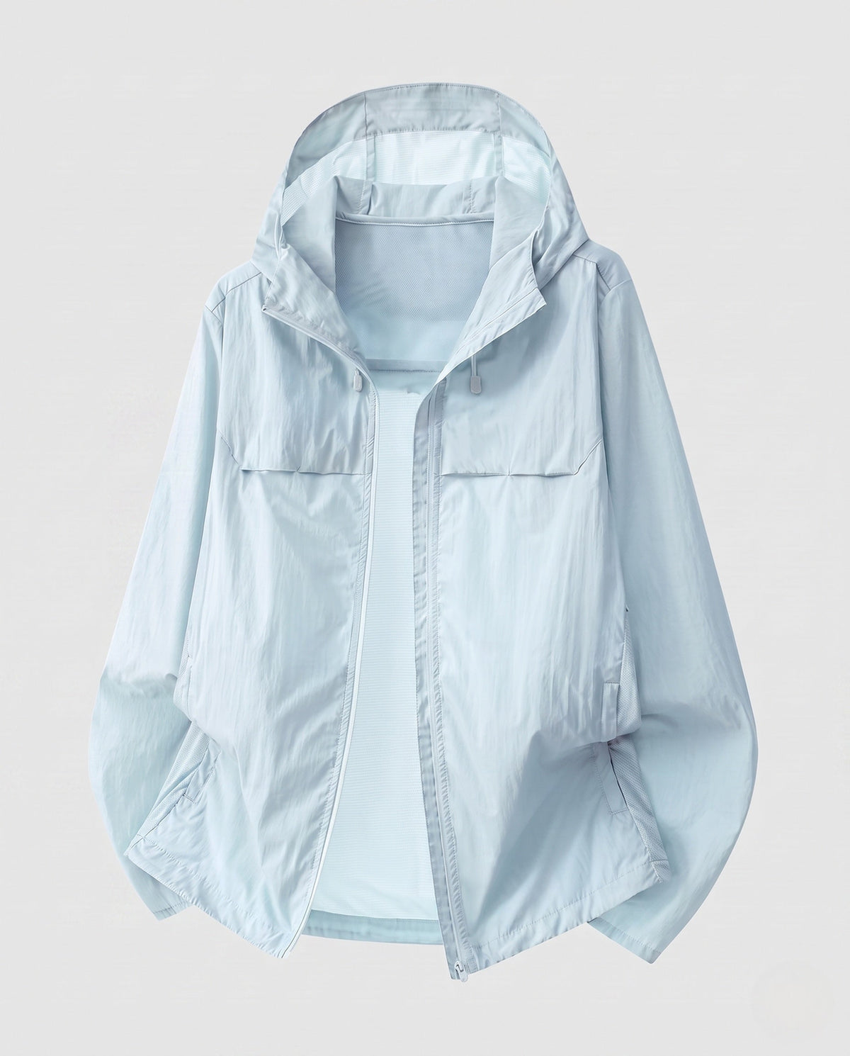 Women's cooling UV protection summer jacket with hood, breathable mesh inner lining and concealed zipper pockets All Fashion - product shot