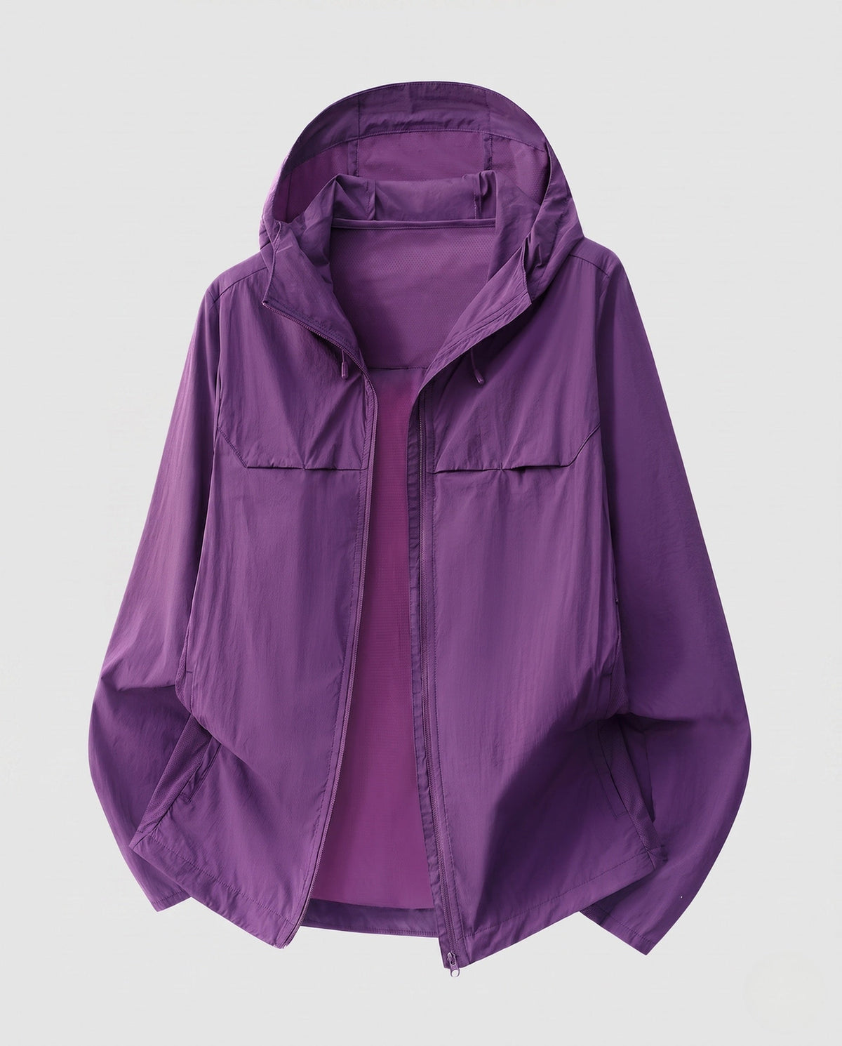 Women's cooling UV protection summer jacket with hood, breathable mesh inner lining and concealed zipper pockets All Fashion - product shot
