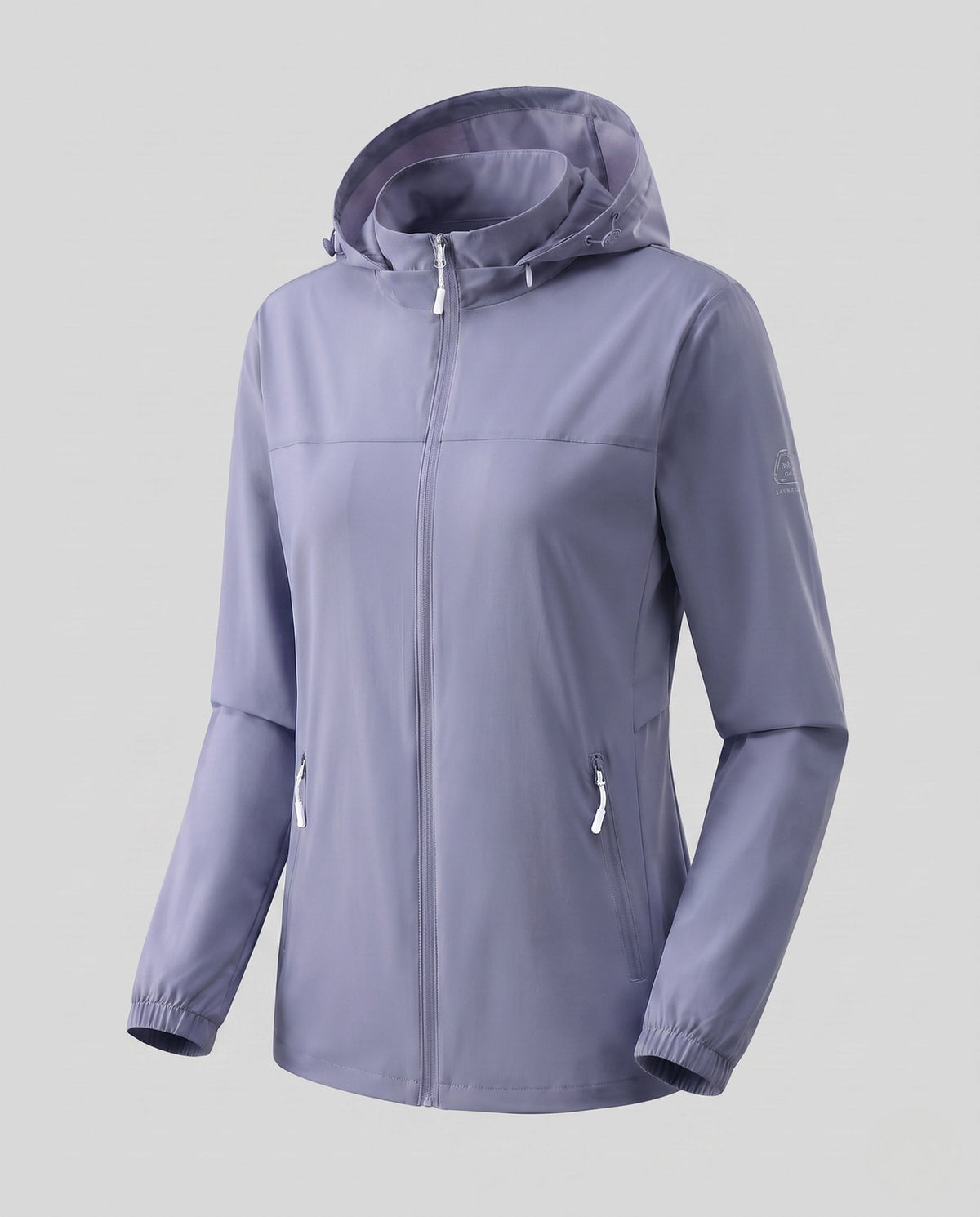 Women lightweight breathable UV protection hoodie jacket with zipper pockets All Fashion - product shot