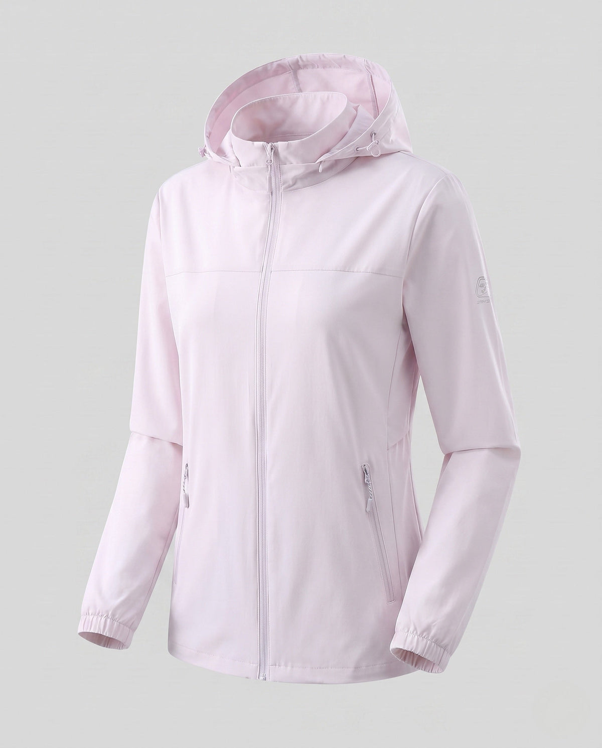 Women lightweight breathable UV protection hoodie jacket with zipper pockets All Fashion - product shot