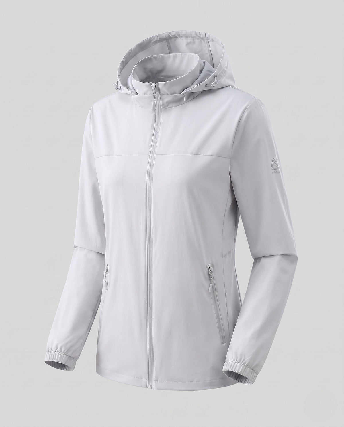Women lightweight breathable UV protection hoodie jacket with zipper pockets All Fashion - product shot
