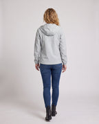 Women's lightweight running and leisure jacket with hood, elastic cuffs, and concealed zip pockets All Fashion - back view