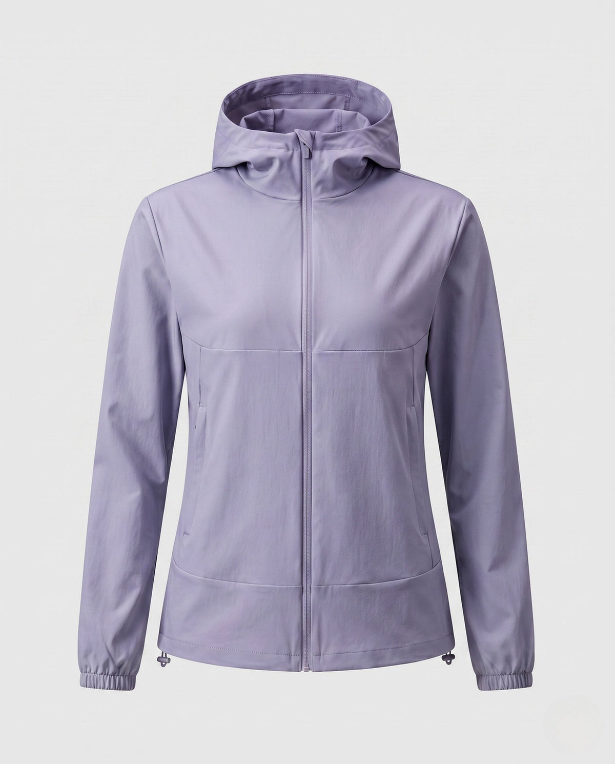 Women's lightweight running and leisure jacket with hood, elastic cuffs, and concealed zip pockets All Fashion - product shot