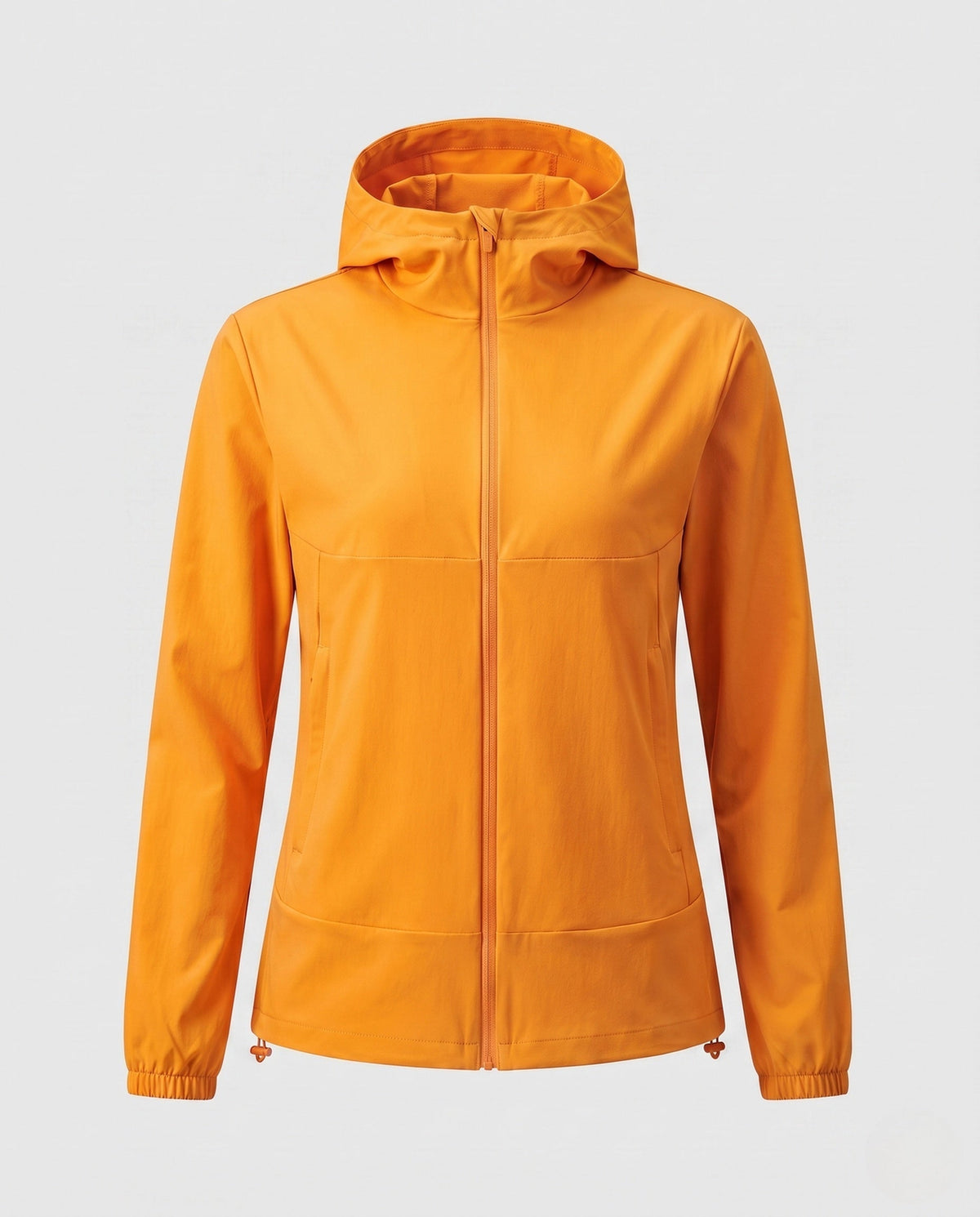 Women's lightweight running and leisure jacket with hood, elastic cuffs, and concealed zip pockets All Fashion - product shot