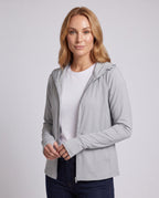 Women’s lightweight UV protection hooded jacket with zipper All Fashion - upper body view