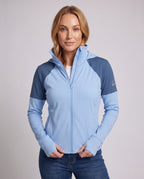 Women's nan multifunctional hoodie jacket with fold-out sun visor and high collar All Fashion - upper body view