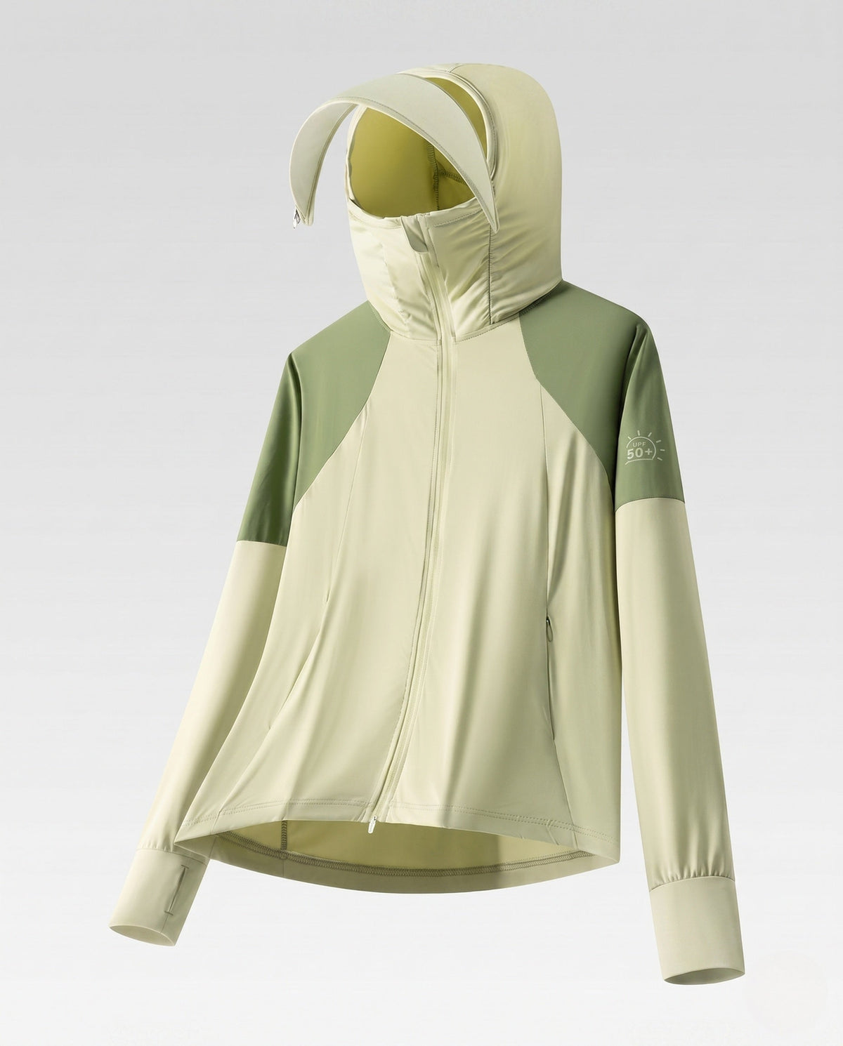 Women's nan multifunctional hoodie jacket with fold-out sun visor and high collar All Fashion - product shot