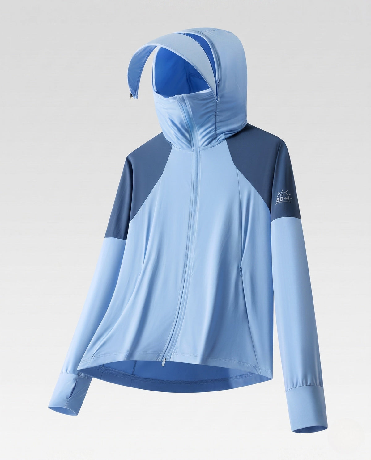 Women's nan multifunctional hoodie jacket with fold-out sun visor and high collar All Fashion - product shot