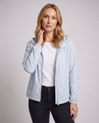 Women's nan multifunctional running and travel jacket with integrated face shield and ventilation perforations All Fashion - upper body view
