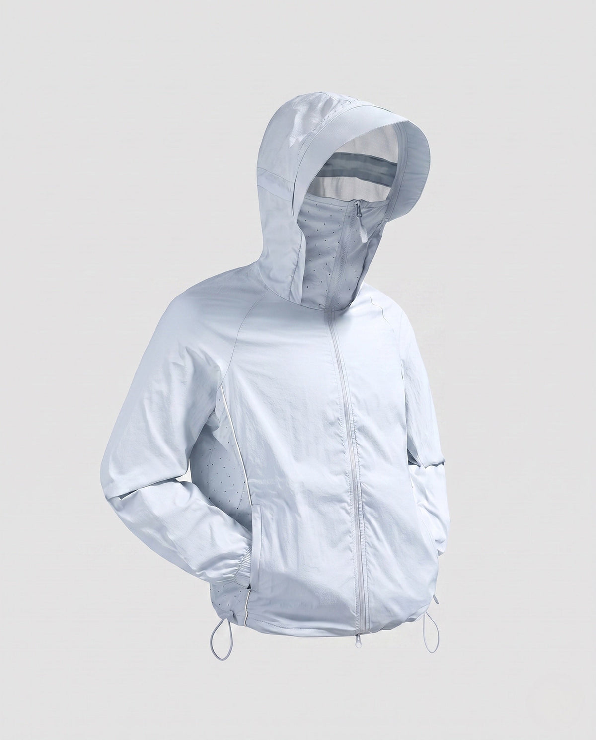 Women's nan multifunctional running and travel jacket with integrated face shield and ventilation perforations All Fashion - product shot