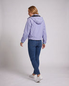 Women nan ultralight hooded outdoor jacket, packable with two-way zipper and elastic cuffs All Fashion - back view