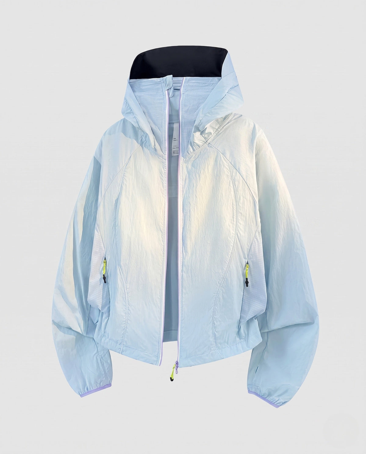 Women nan ultralight hooded outdoor jacket, packable with two-way zipper and elastic cuffs All Fashion - product shot
