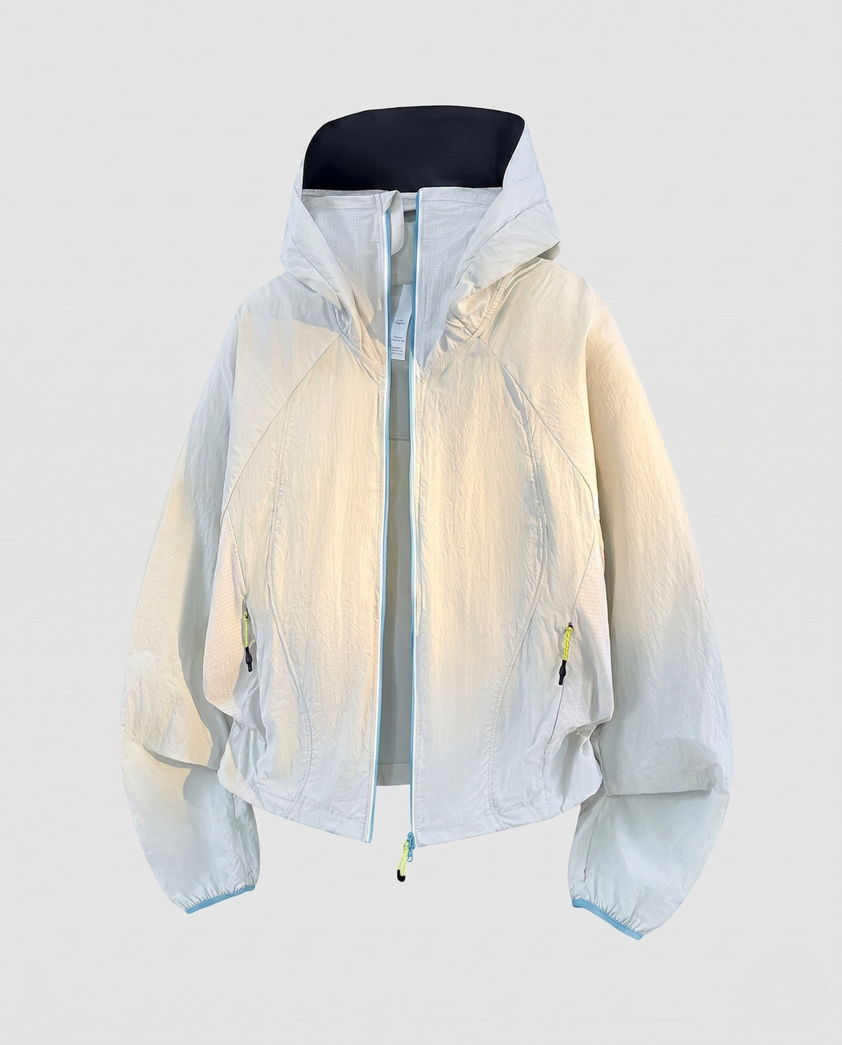 Women nan ultralight hooded outdoor jacket, packable with two-way zipper and elastic cuffs All Fashion - product shot