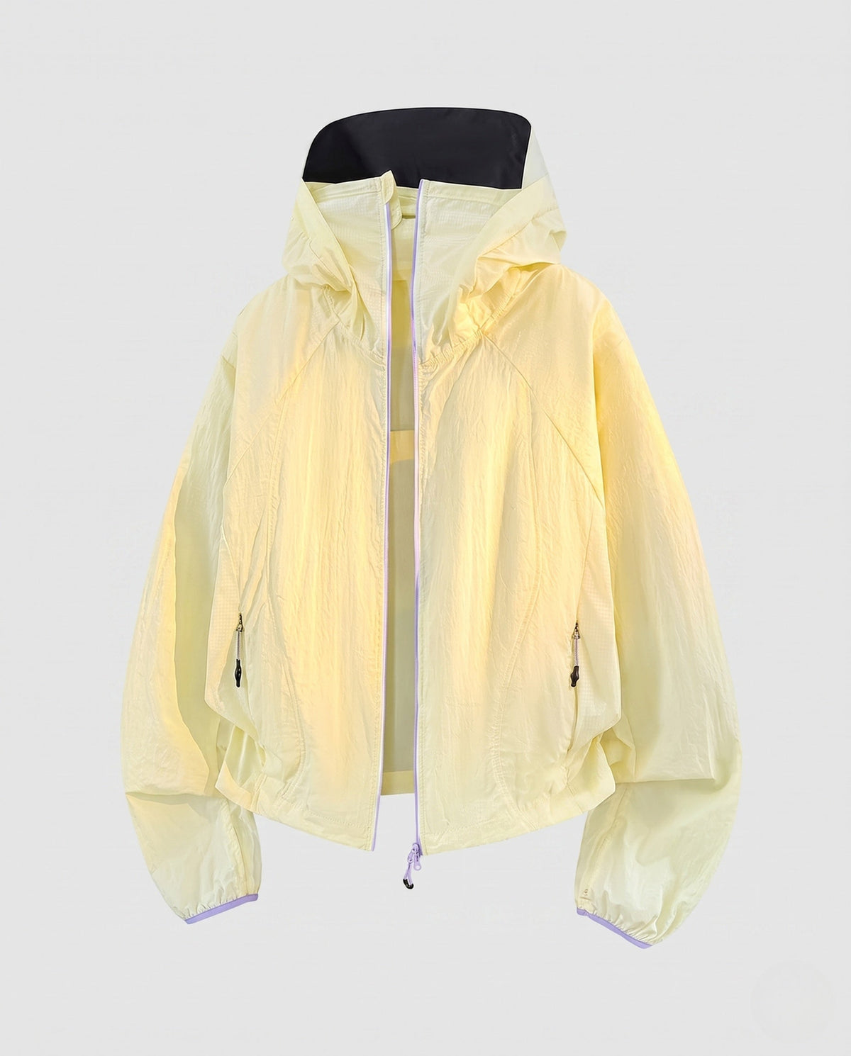 Women nan ultralight hooded outdoor jacket, packable with two-way zipper and elastic cuffs All Fashion - product shot
