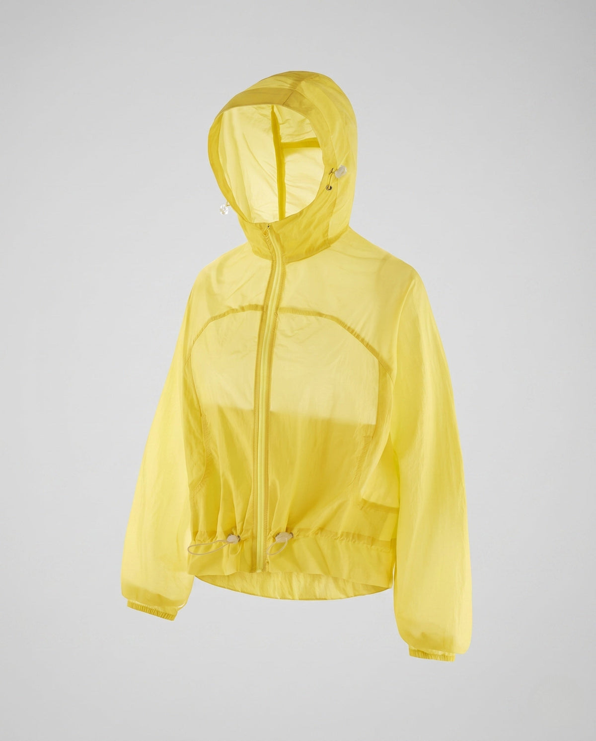 Women's nano ultralight hooded jacket wind- and water-repellent with adjustable hem All Fashion - product shot