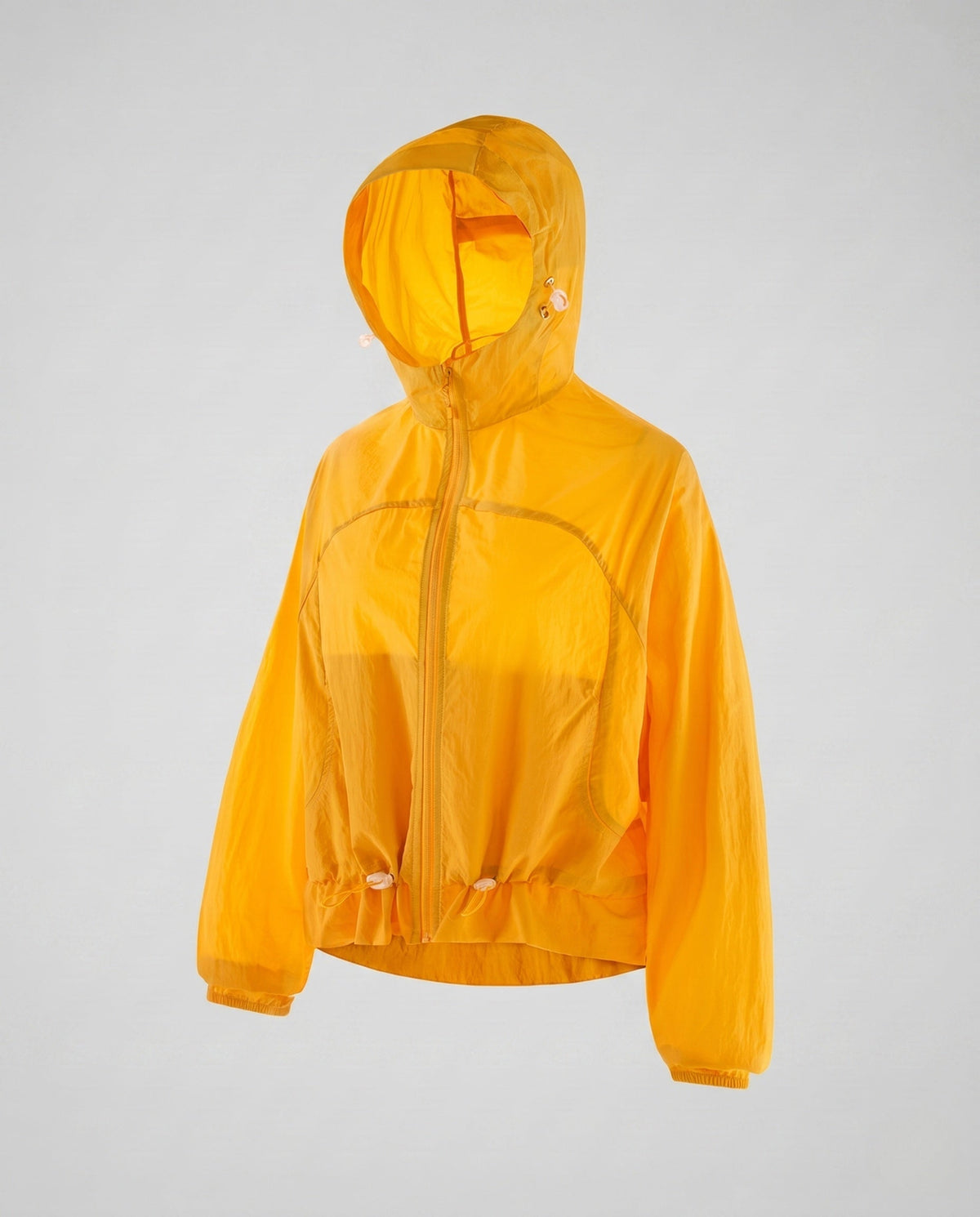 Women's nano ultralight hooded jacket wind- and water-repellent with adjustable hem All Fashion - product shot