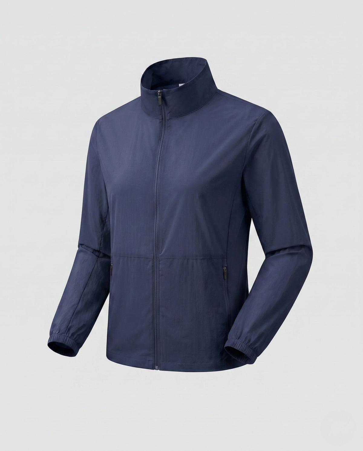 Women's ultra-light travel jacket with stand-up collar, concealed zipper and two zippered pockets All Fashion - product shot