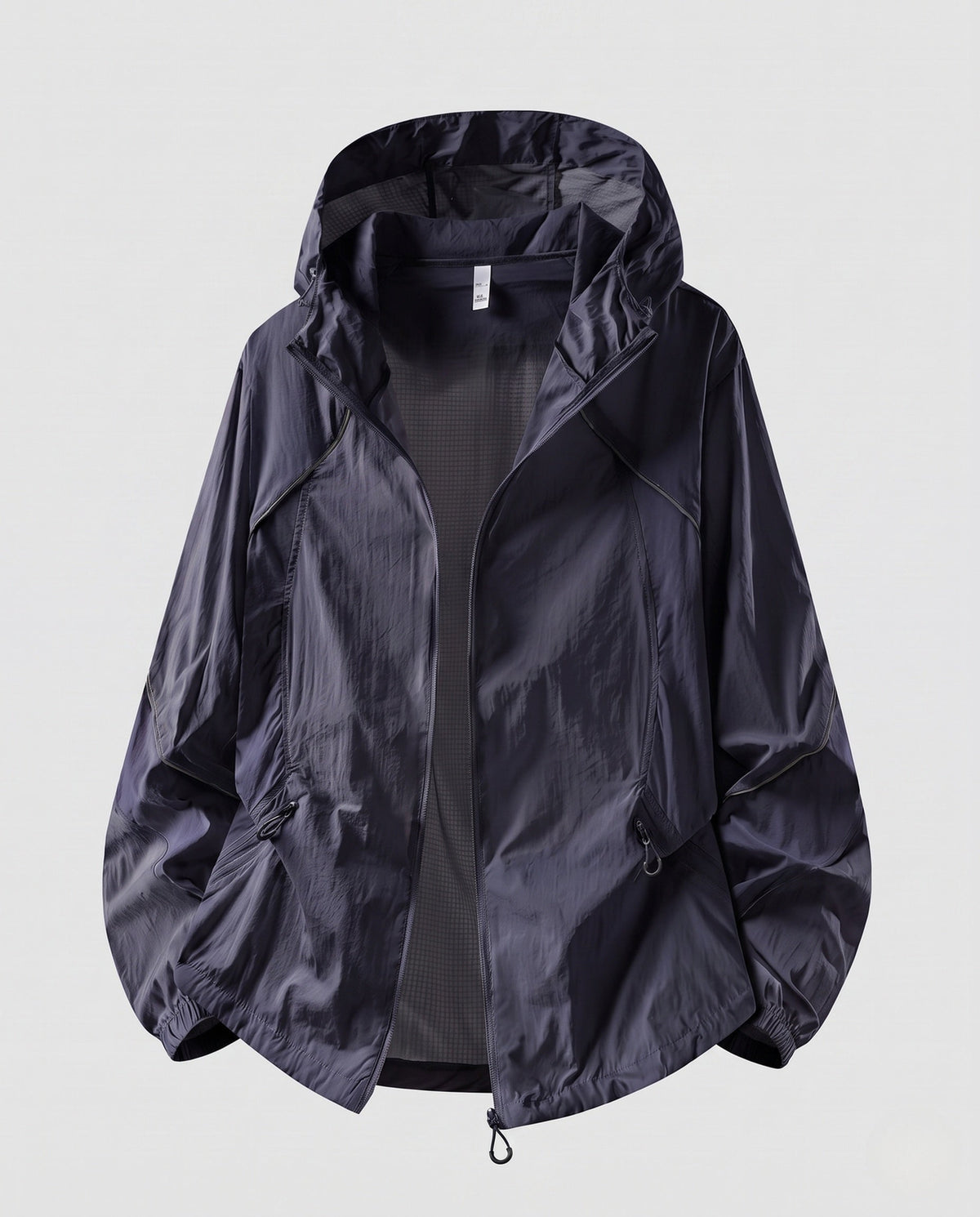 Women's nan ultra-light hiking and everyday jacket with hood, pack function and reflective piping All Fashion - product shot