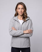 Unisex nan functional travel and trekking jacket with hood, breathable lightweight material and concealed zip pockets All Fashion - upper body view