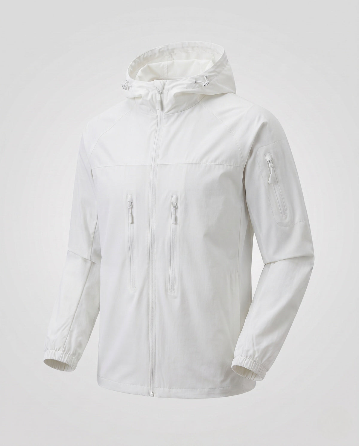 Unisex nan functional travel and trekking jacket with hood, breathable lightweight material and concealed zip pockets All Fashion - product shot