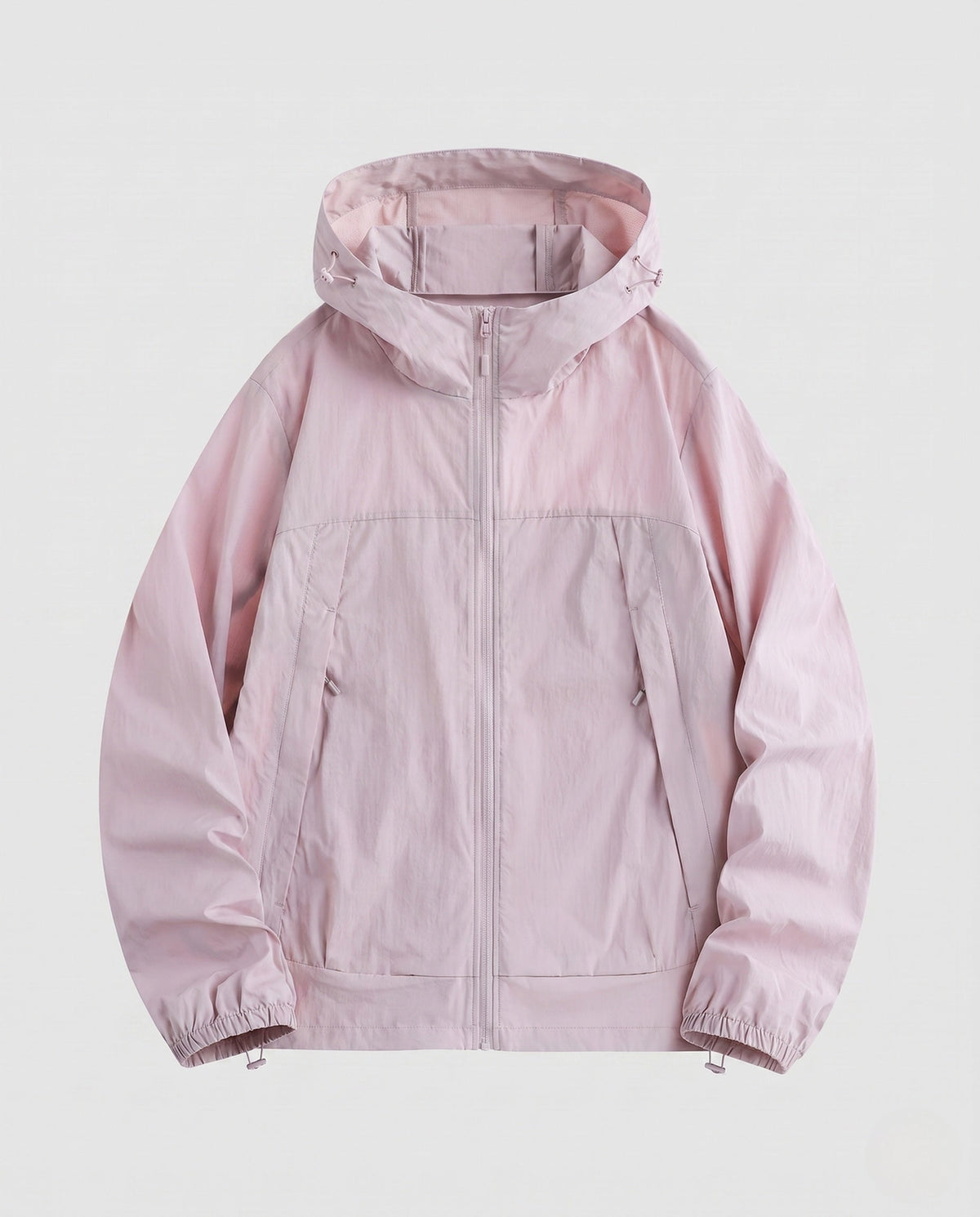 Unisex nan lightweight hooded outdoor jacket with water-repellent DWR coating and adjustable hem All Fashion - product shot