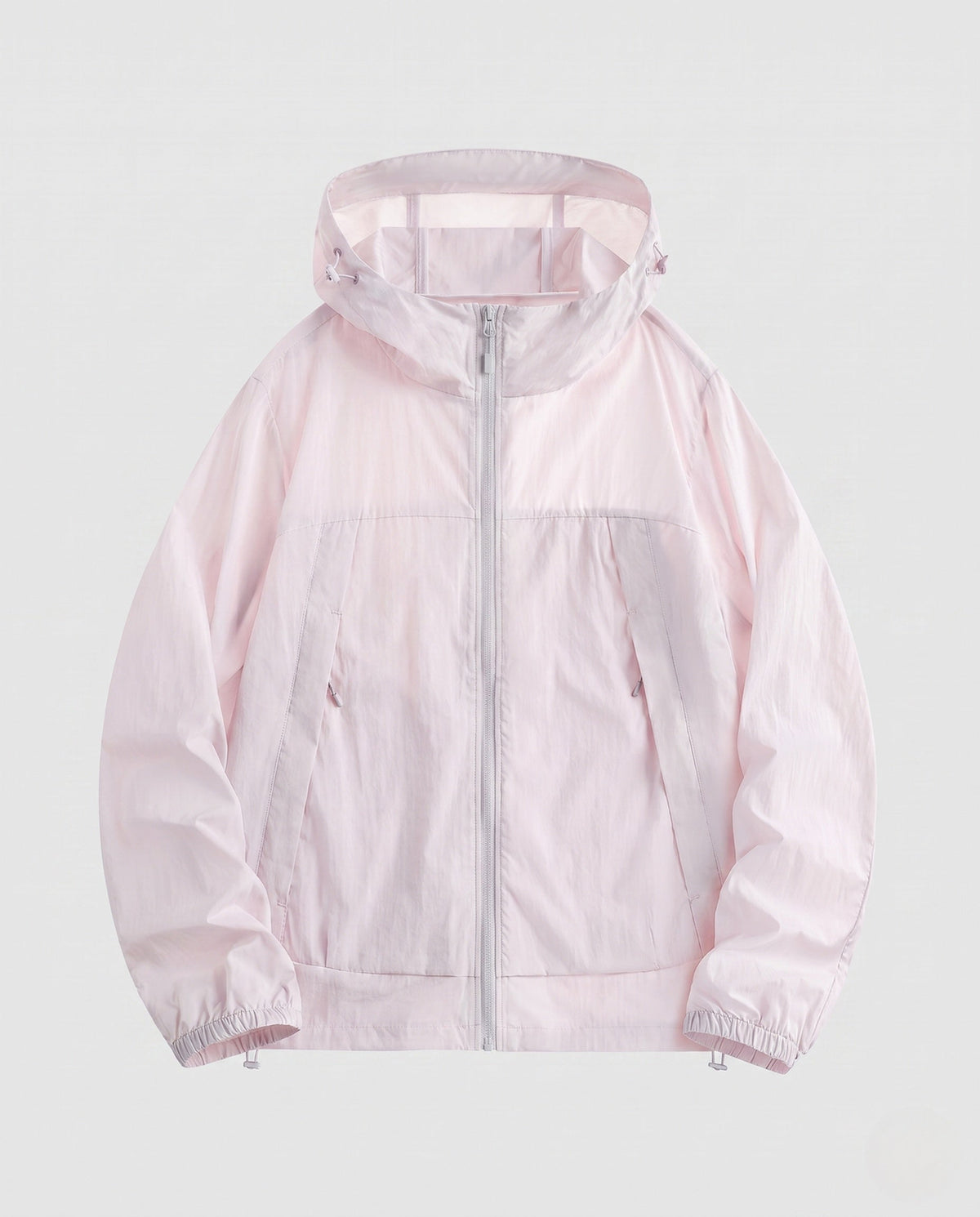 Unisex nan lightweight hooded outdoor jacket with water-repellent DWR coating and adjustable hem All Fashion - product shot