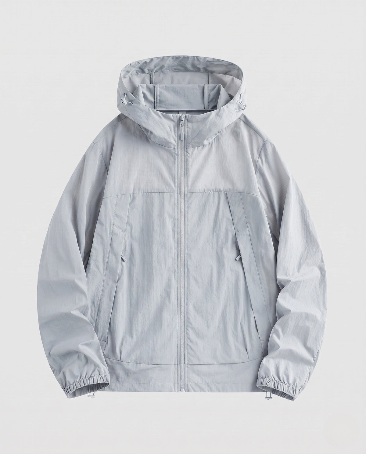 Unisex nan lightweight hooded outdoor jacket with water-repellent DWR coating and adjustable hem All Fashion - product shot