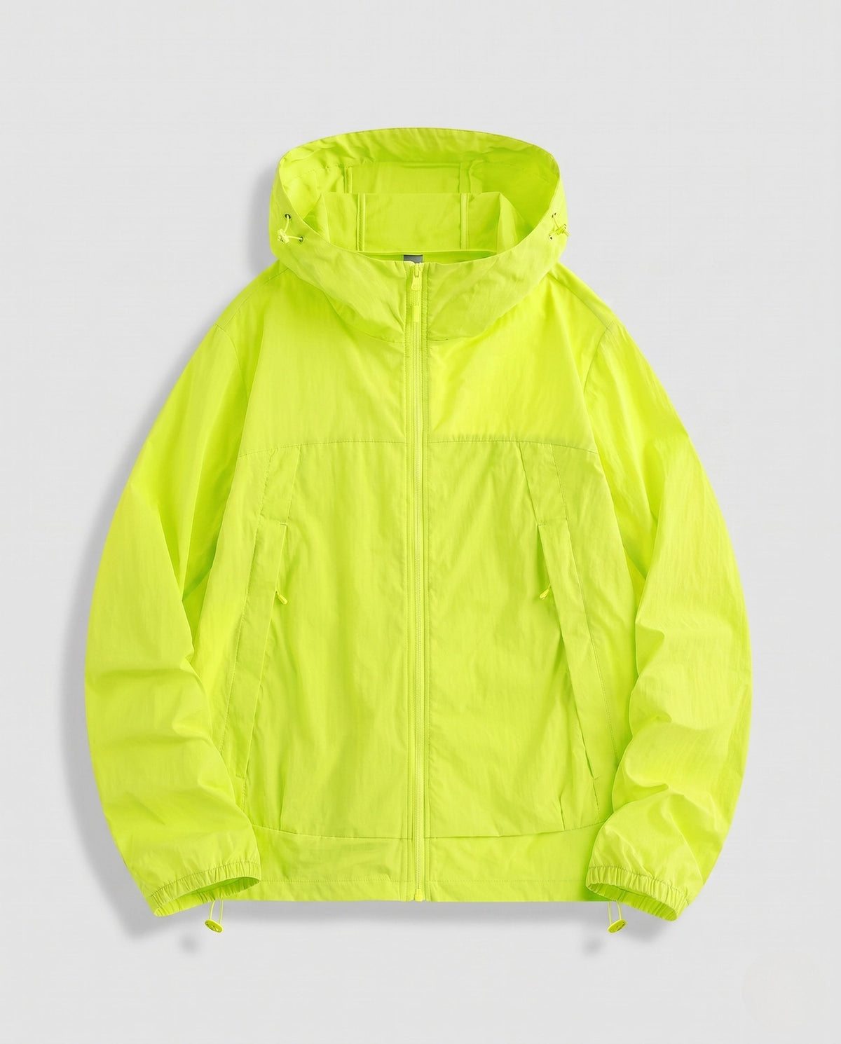 Unisex nan lightweight hooded outdoor jacket with water-repellent DWR coating and adjustable hem All Fashion - product shot