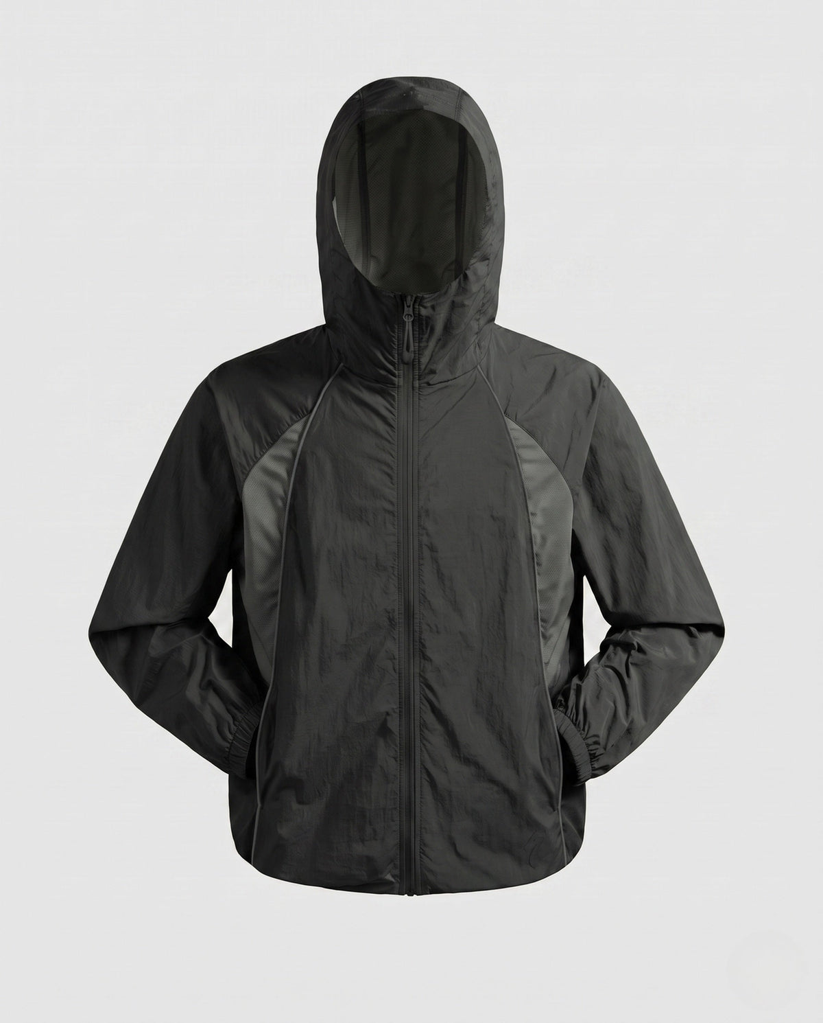 Unisex nan lightweight running and wind jacket with hood, breathable mesh inserts and packing function All Fashion - product shot
