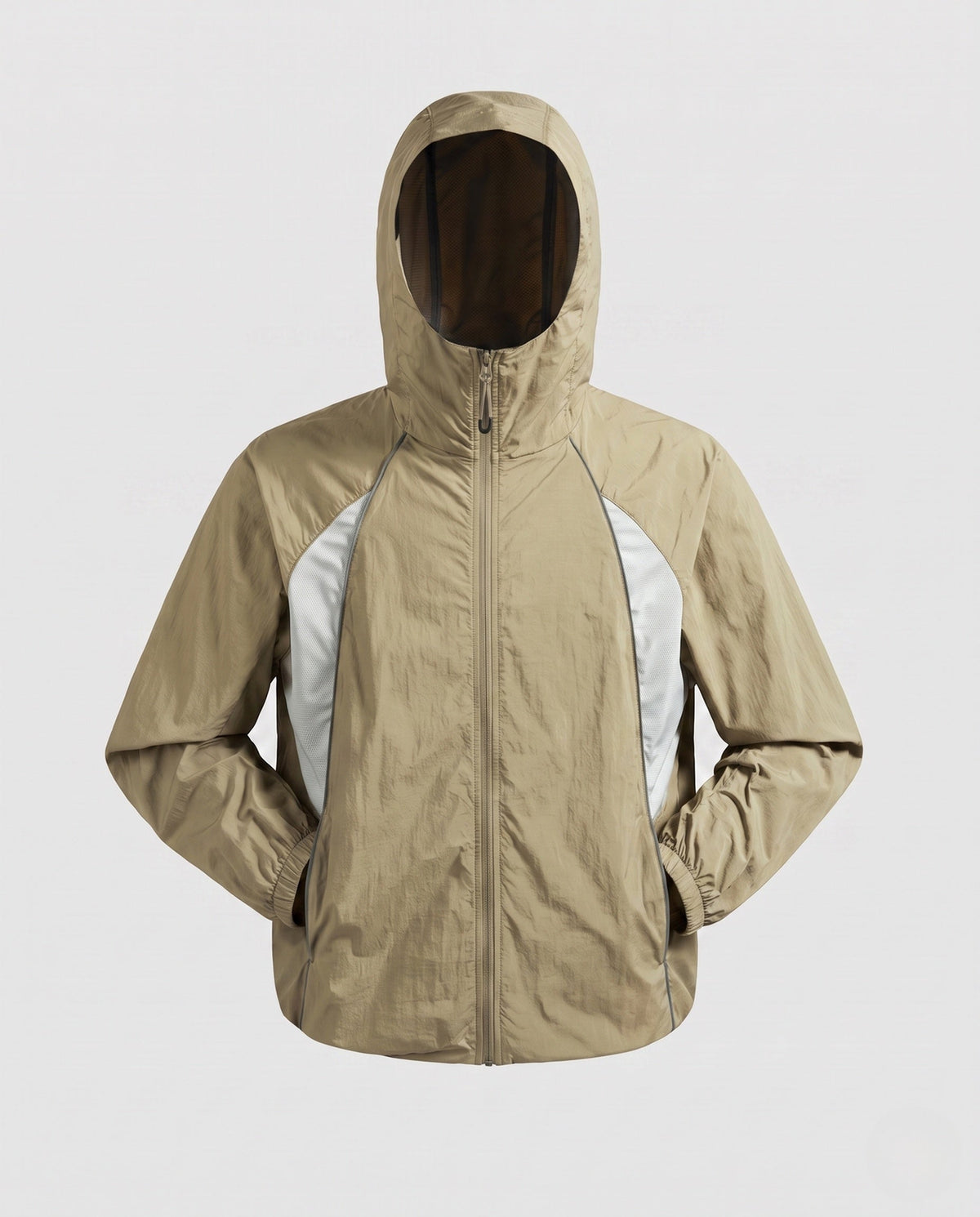 Unisex nan lightweight running and wind jacket with hood, breathable mesh inserts and packing function All Fashion - product shot