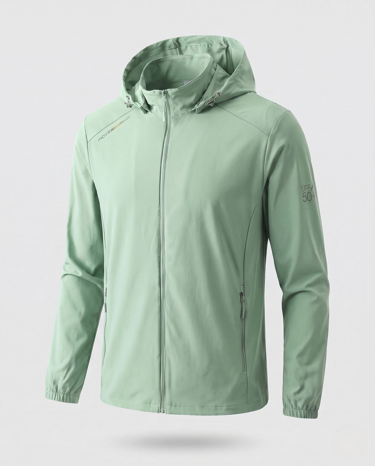 Unisex nan lightweight sun protection softshell jacket with hood, cooling functional fiber, and zippered pockets All Fashion - product shot