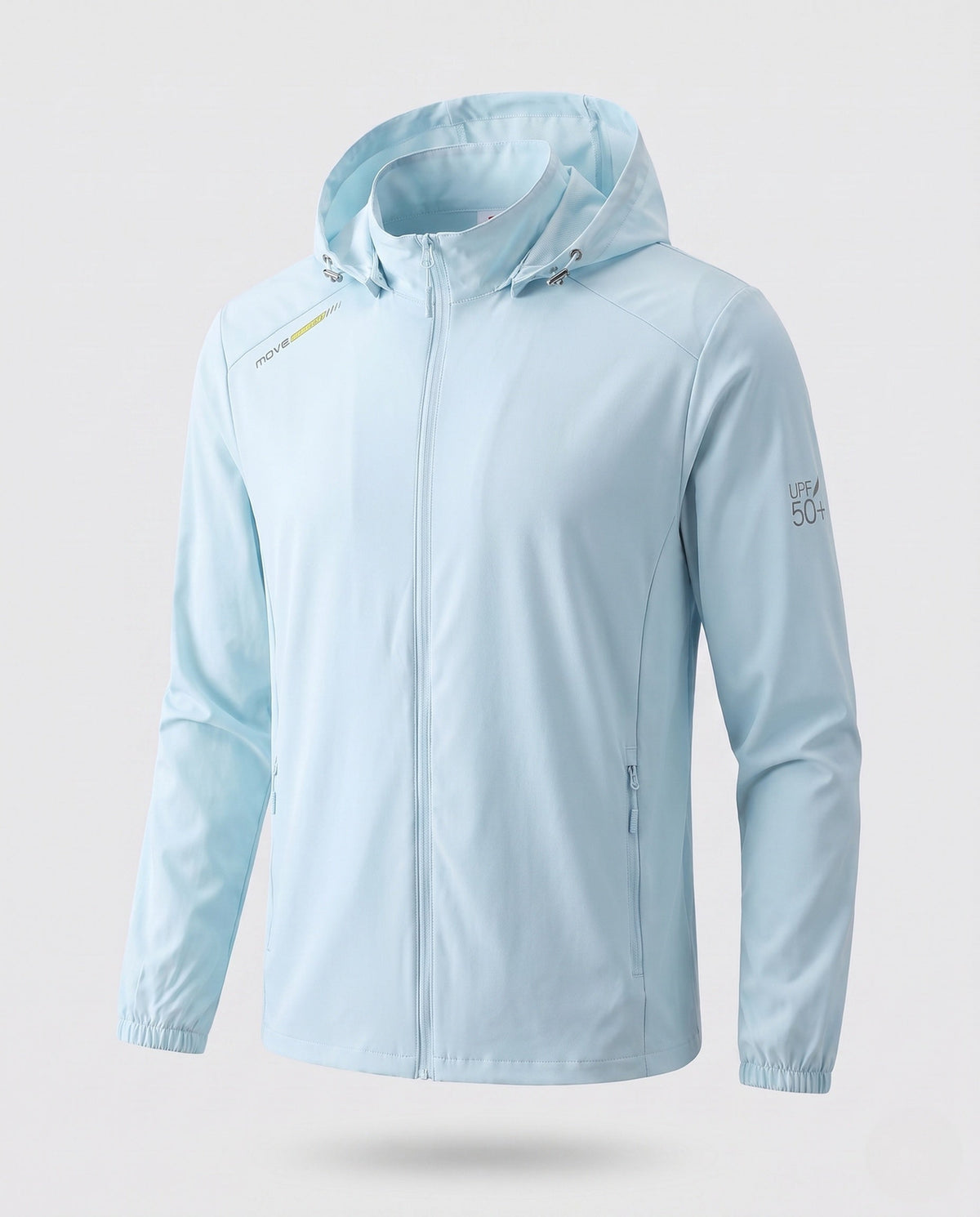 Unisex nan lightweight sun protection softshell jacket with hood, cooling functional fiber, and zippered pockets All Fashion - product shot