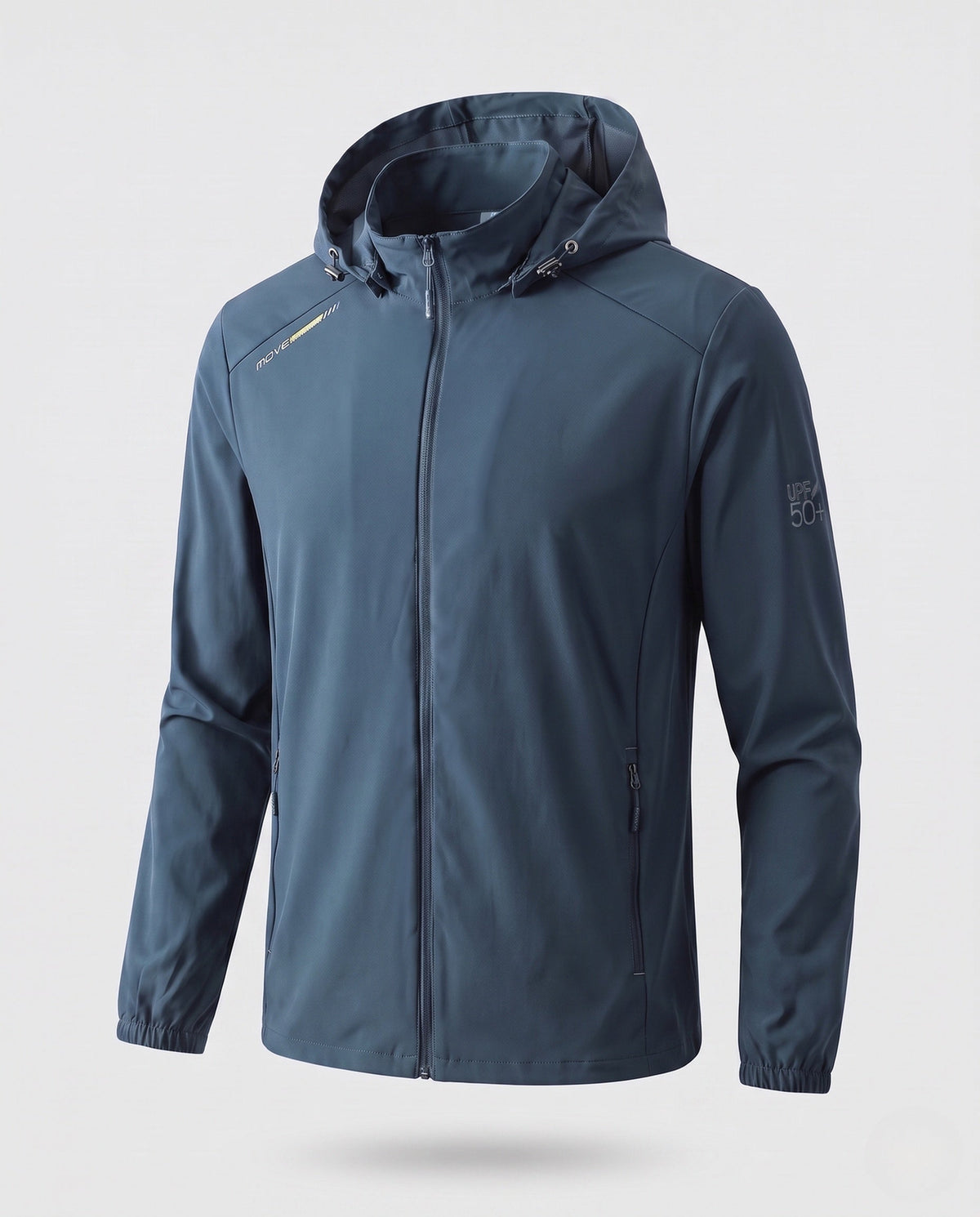 Unisex nan lightweight sun protection softshell jacket with hood, cooling functional fiber, and zippered pockets All Fashion - product shot