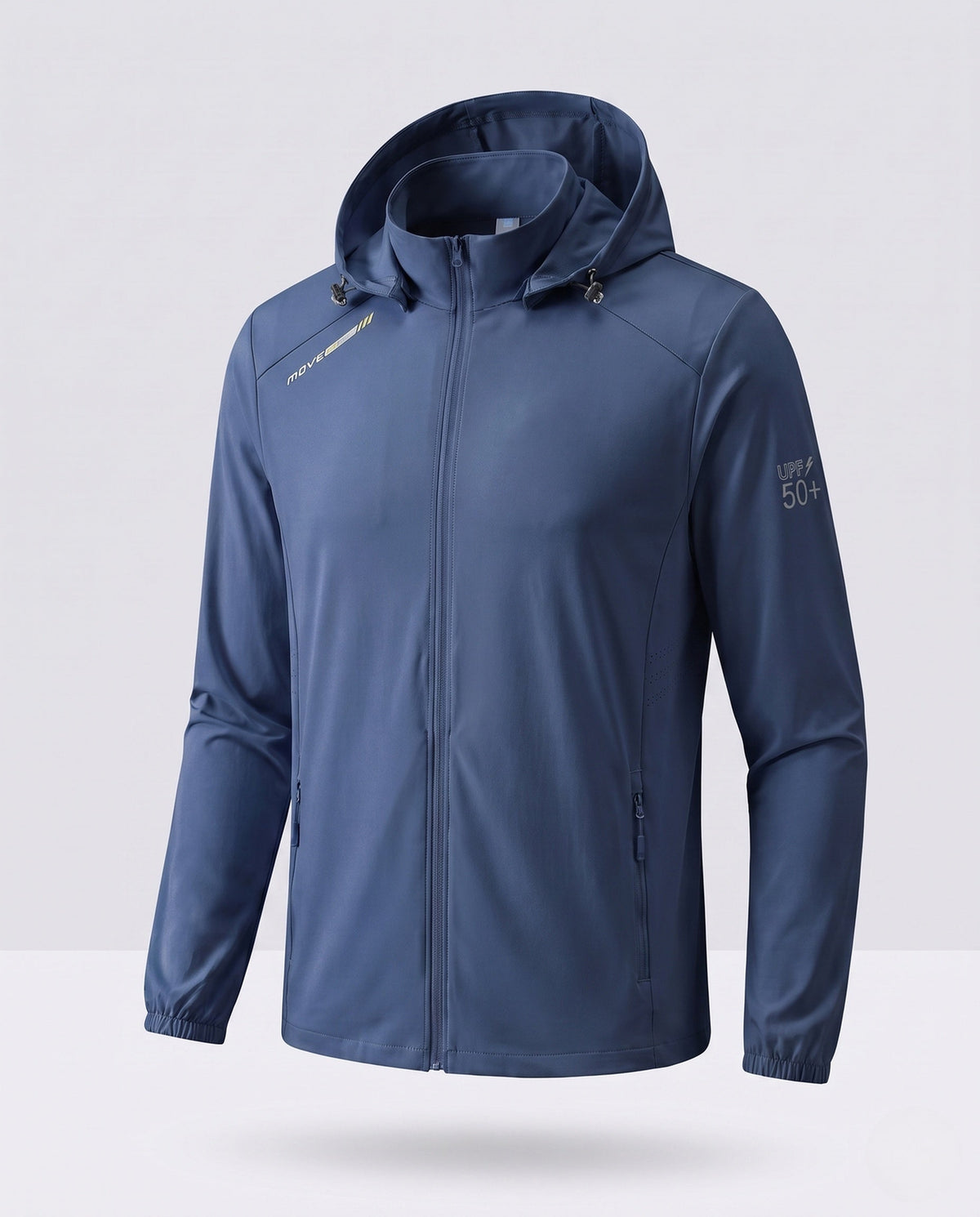 Unisex nan lightweight UV protection hoodie jacket with full zipper All Fashion - product shot