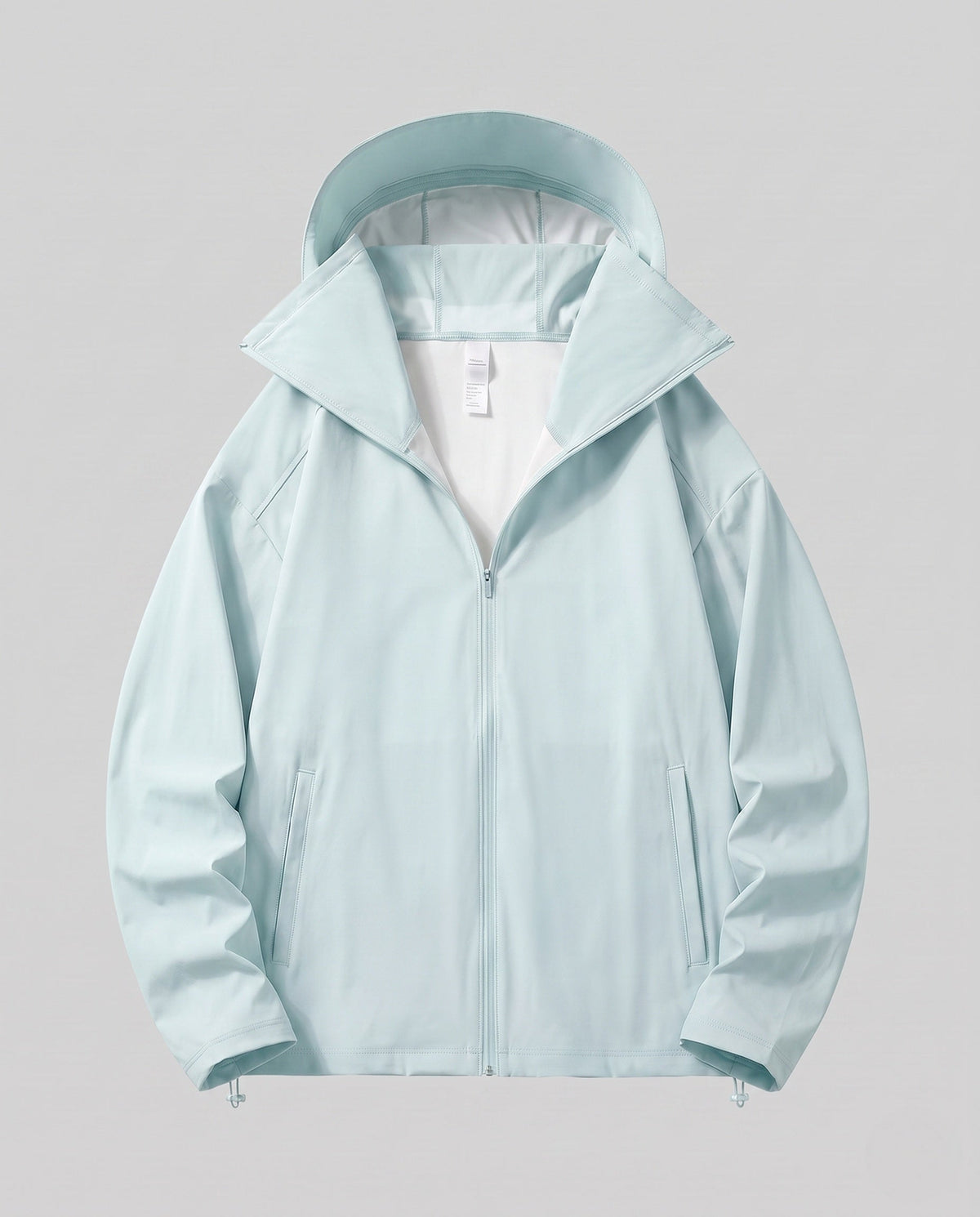 Unisex nan lightweight water-repellent hooded jacket with breathable softshell and concealed zipper All Fashion - product shot