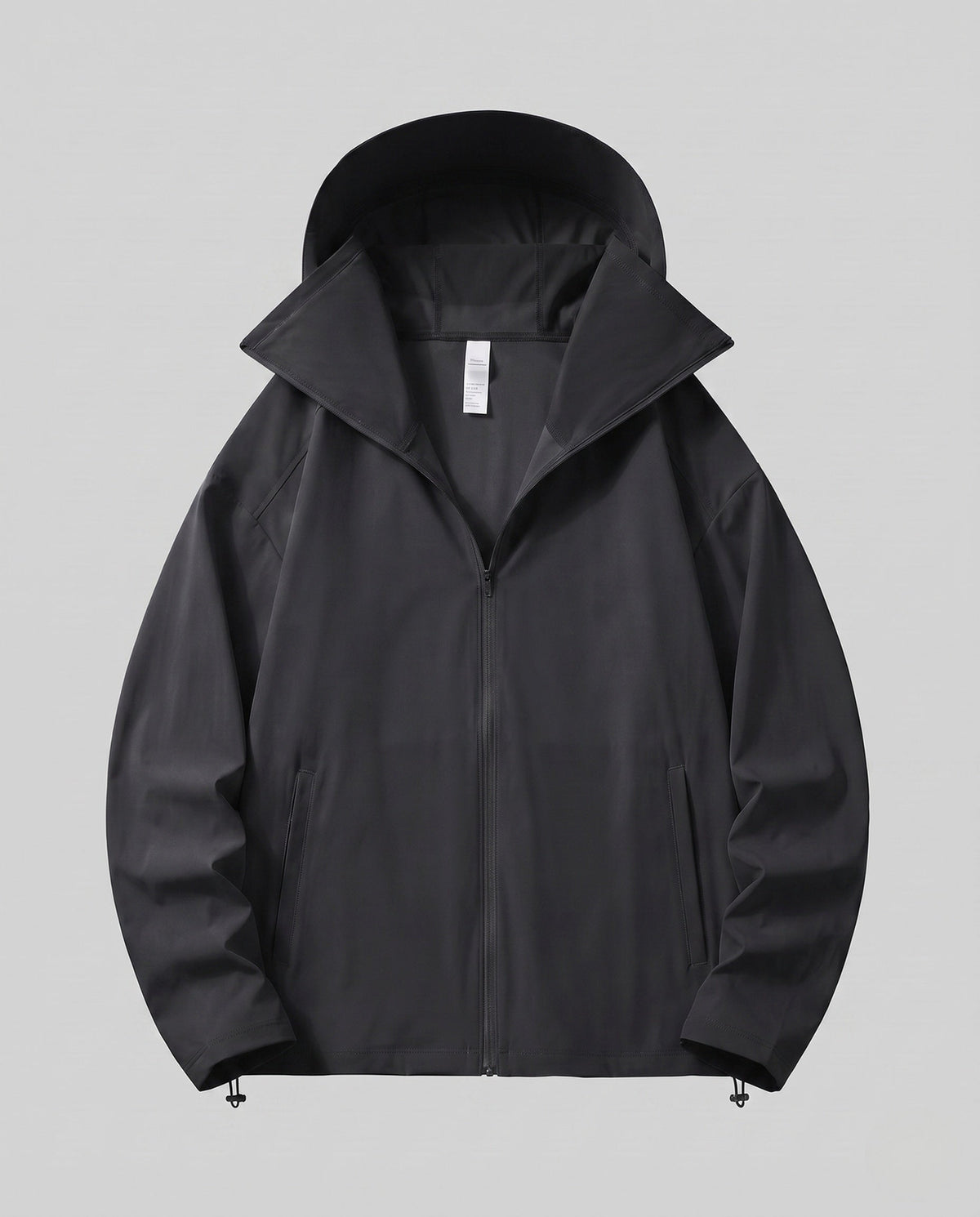 Unisex nan lightweight water-repellent hooded jacket with breathable softshell and concealed zipper All Fashion - product shot
