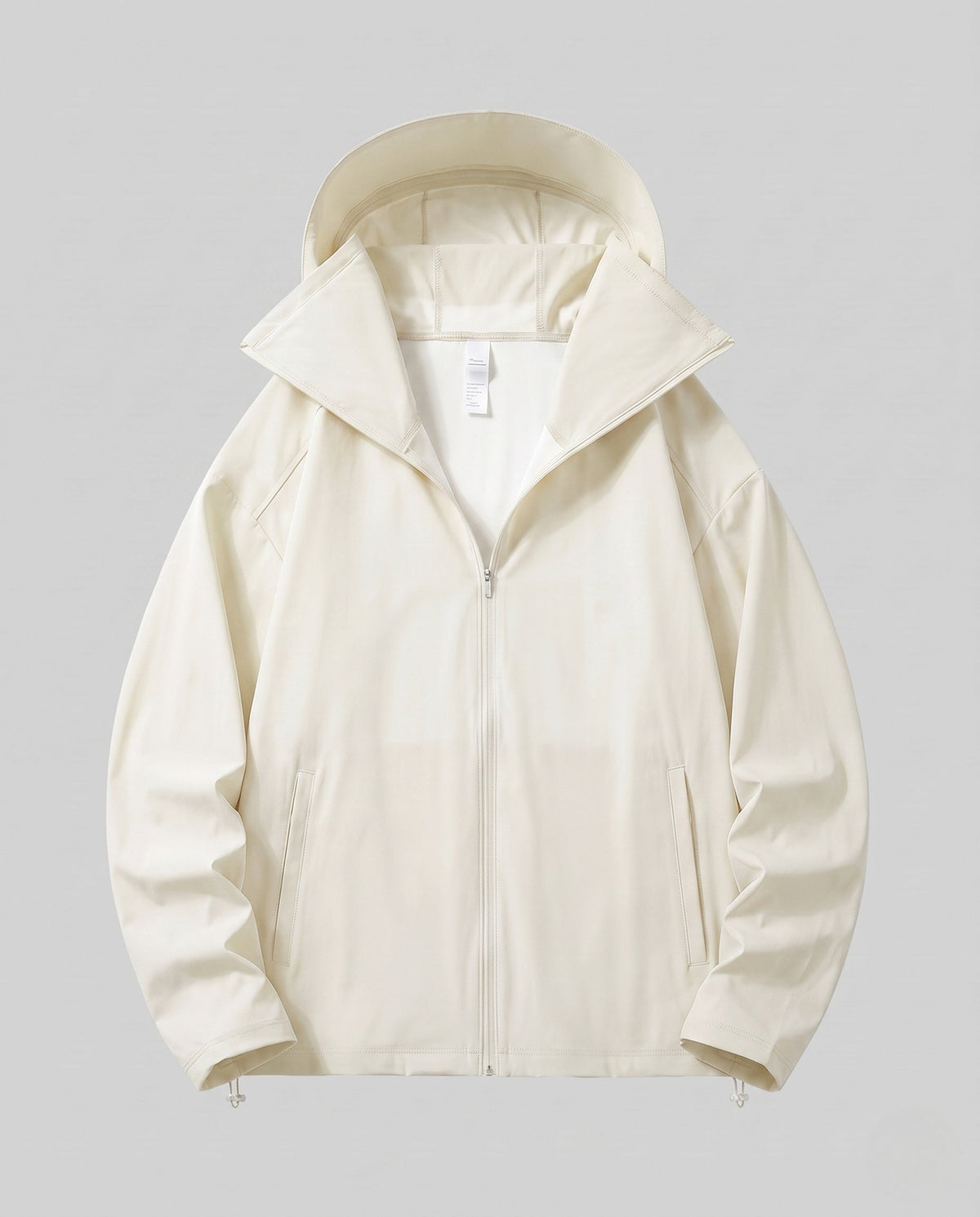 Unisex nan lightweight water-repellent hooded jacket with breathable softshell and concealed zipper All Fashion - product shot