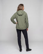 Unisex nan lightweight windproof hooded jacket in oversized cut with adjustable hem All Fashion - back view