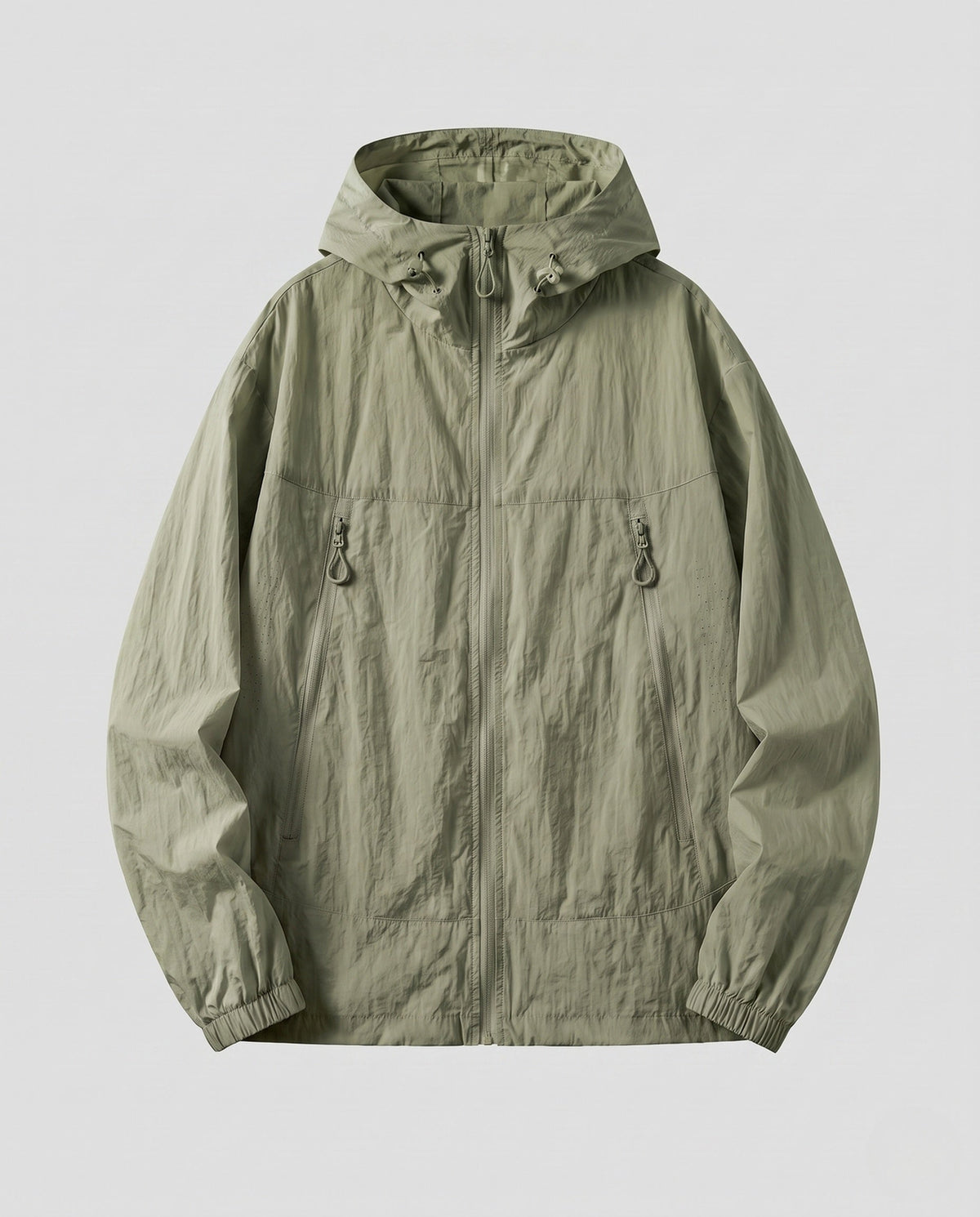 Unisex nan ultralight breathable windbreaker with hood and zipper All Fashion - product shot