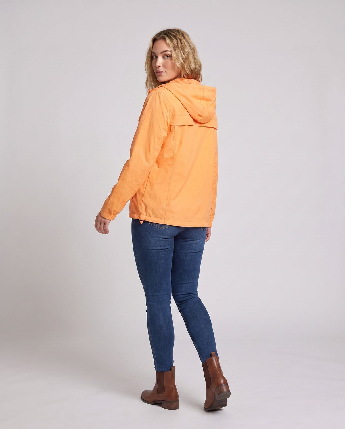 Unisex nan ultra-light summer hoodie jacket with mesh lining, ventilation zones, and pack function All Fashion - back view
