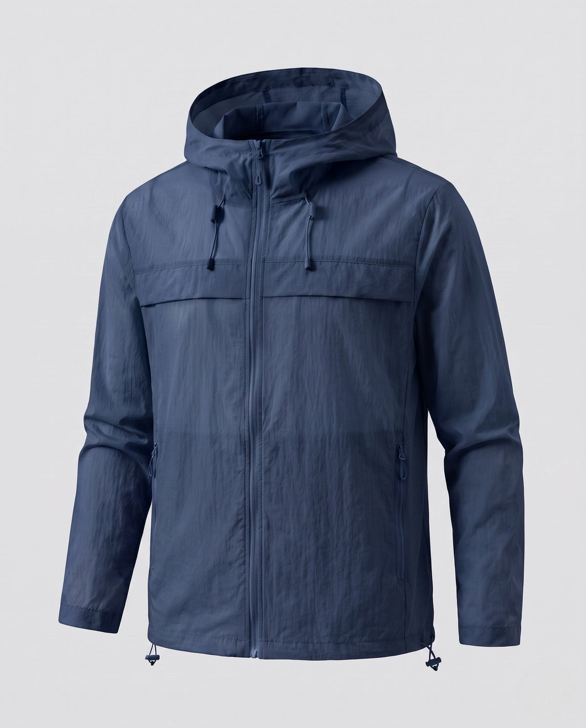 Unisex nan ultra-light summer hoodie jacket with mesh lining, ventilation zones, and pack function All Fashion - product shot